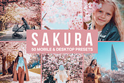 50 Sakura Lightroom Presets and LUTs, a Preset Add-On by SparkleStock (Thumbnail 1 of 10)