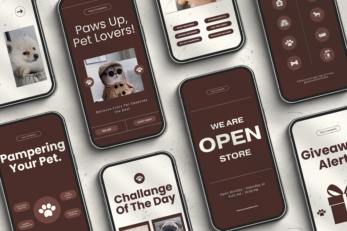 120 Pet Instagram Templates Canva, a Social Media Template by Branding Victory STD (Photo 7 of 10)