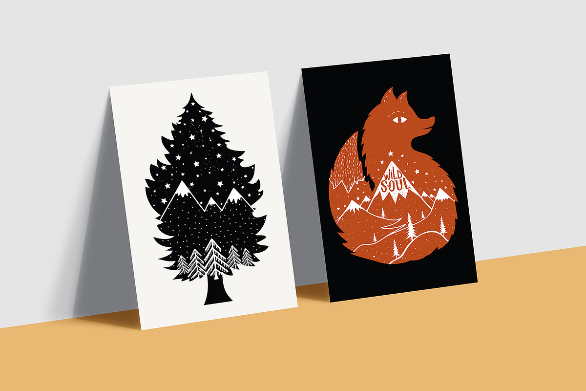 16 wildlife posters, an Animal Illustration by JULYMILKS (Photo 7 of 7)