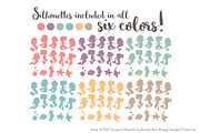 Mermaid Silhouettes in Vintage Girl, an Illustration by Amanda Ilkov (Thumbnail 3 of 3)