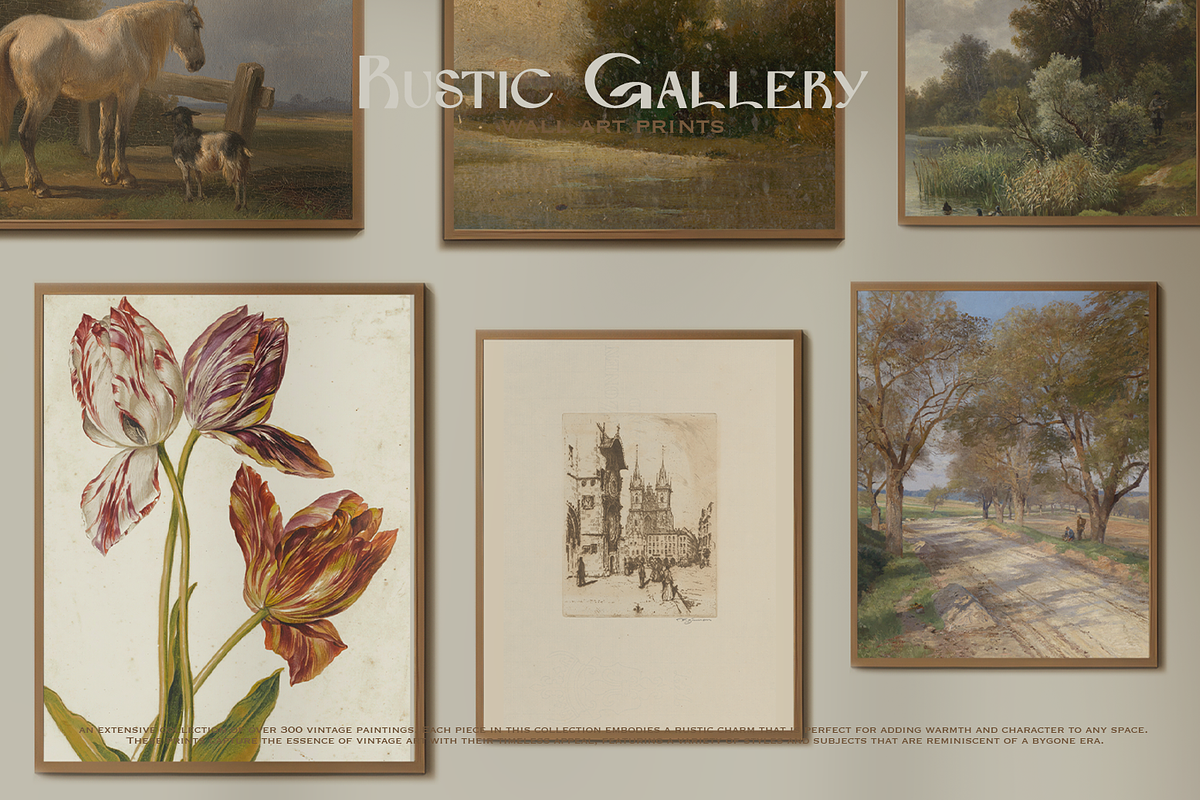 300+ Rustic Gallery Wall Art Prints, a Seasonal Illustration by Digital Museum (Photo 8 of 9)
