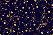 golden glowing wave lines, a Pattern Graphic by AAN Seamless Shop (Thumbnail 2 of 3)