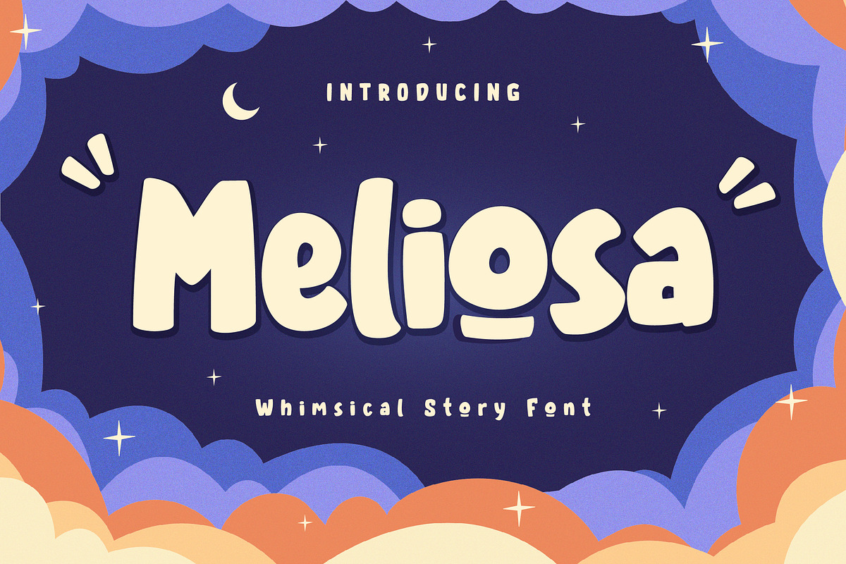 Meliosa - Whimsical Story Font, a Sans Serif Font by Alolieli Studio (Photo 1 of 5)