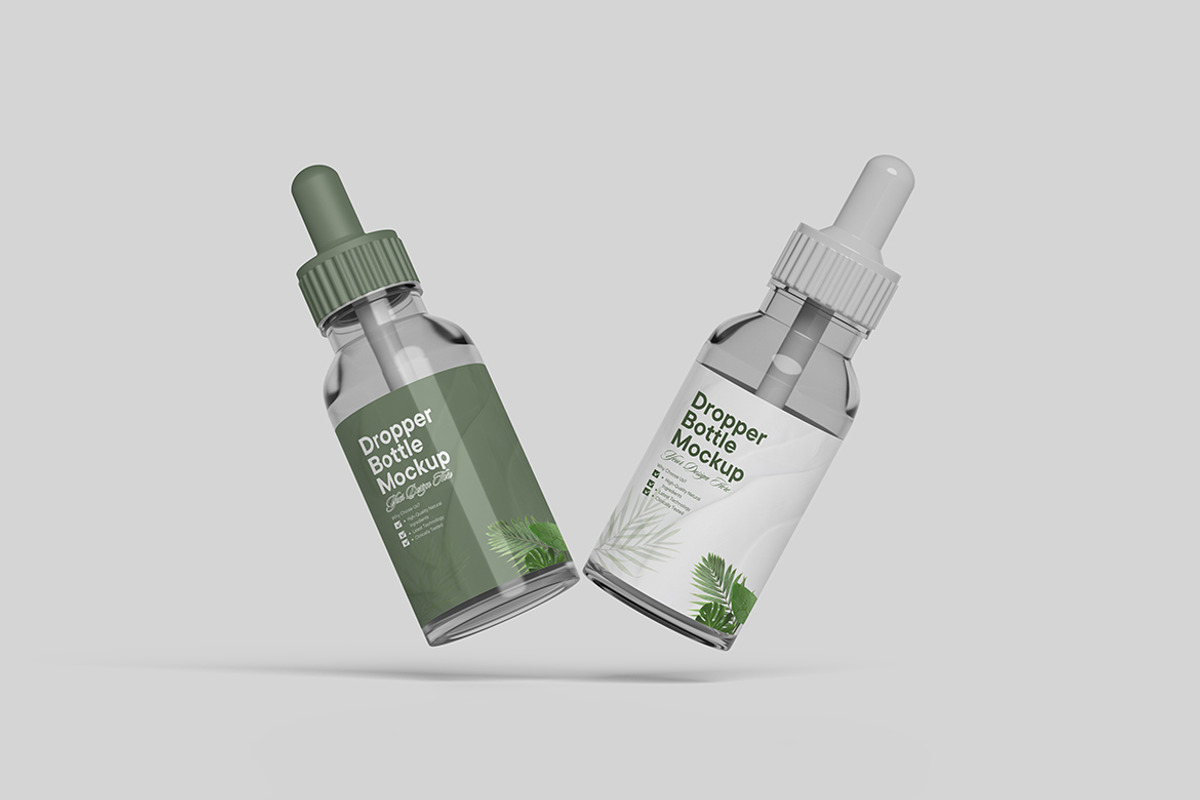 Dropper Bottle Mockup, a Packaging Mockup by seramoe (Photo 3 of 5)