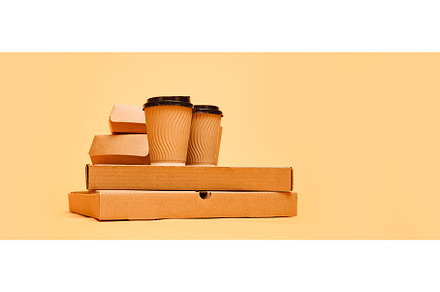 Cardboard food containers for, a Food & Drink Photo by Sergey Mironov's store