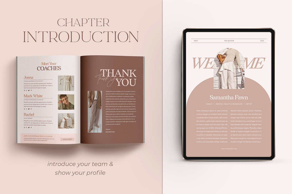 Wellness Workbook Creator | CANVA PS, a Magazine Template by Eviory (Photo 7 of 45)