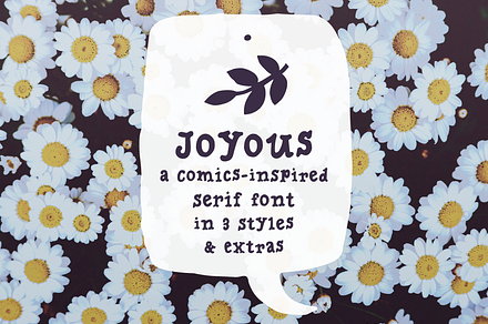 Joyous comics serif font