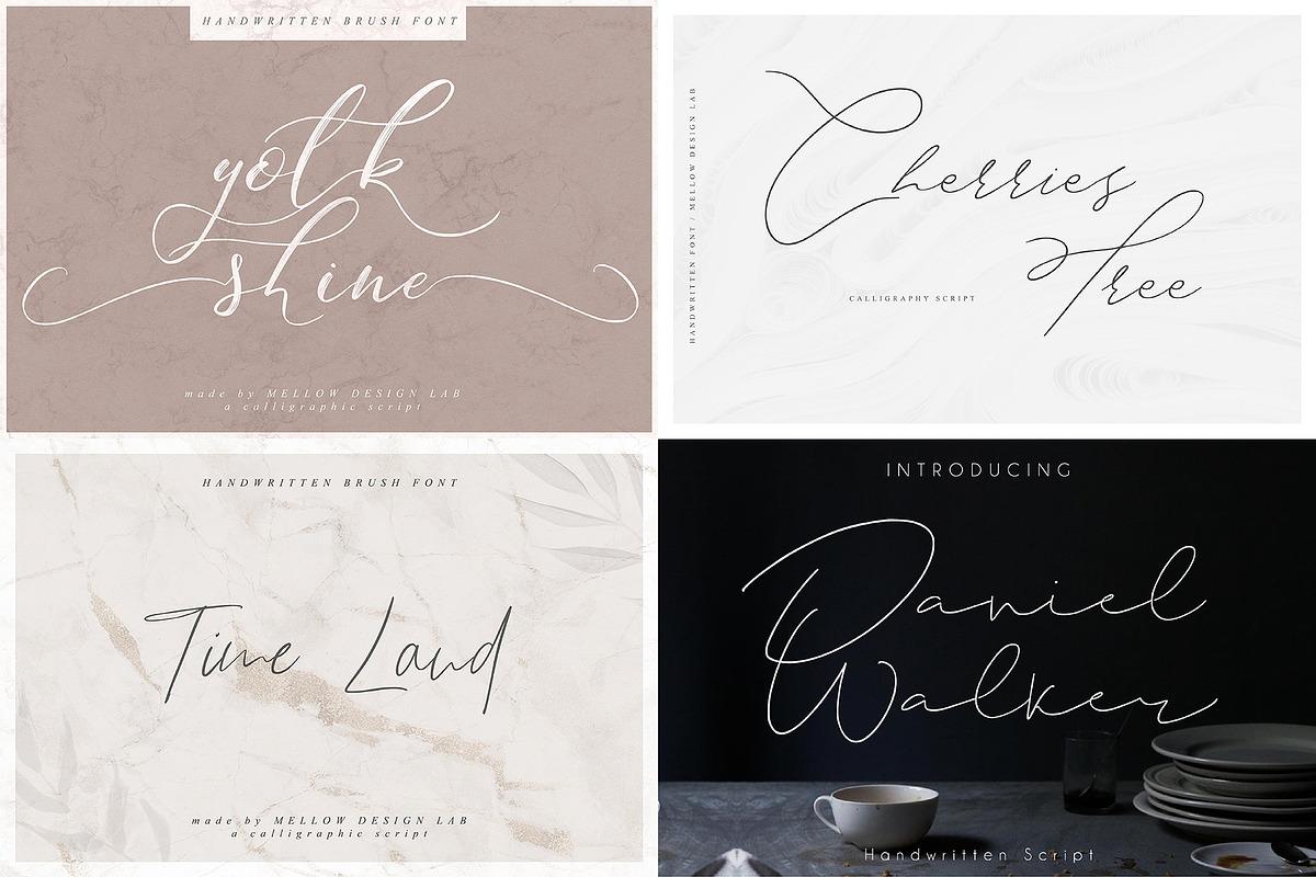 Modern Script Font Bundle, a Script Font by Creamy Script (Photo 6 of 30)
