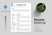 Resume With Cover Letter, a Resume Template by Blackcloud_Creations (Thumbnail 4 of 7)