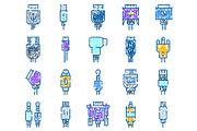 Colorful doodle icons representing, an Object Graphic by pikepicture (Thumbnail 2 of 3)
