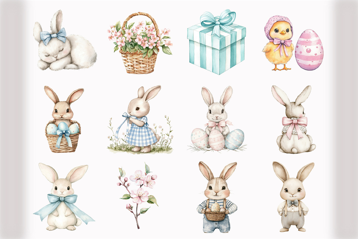 Spring Easter Clipart, an Illustration by Design Market (Photo 4 of 5)
