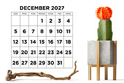 2027 Large Number 8.5x11 Calendar, a Stationery Template by Running With Foxes (Thumbnail 5 of 5)