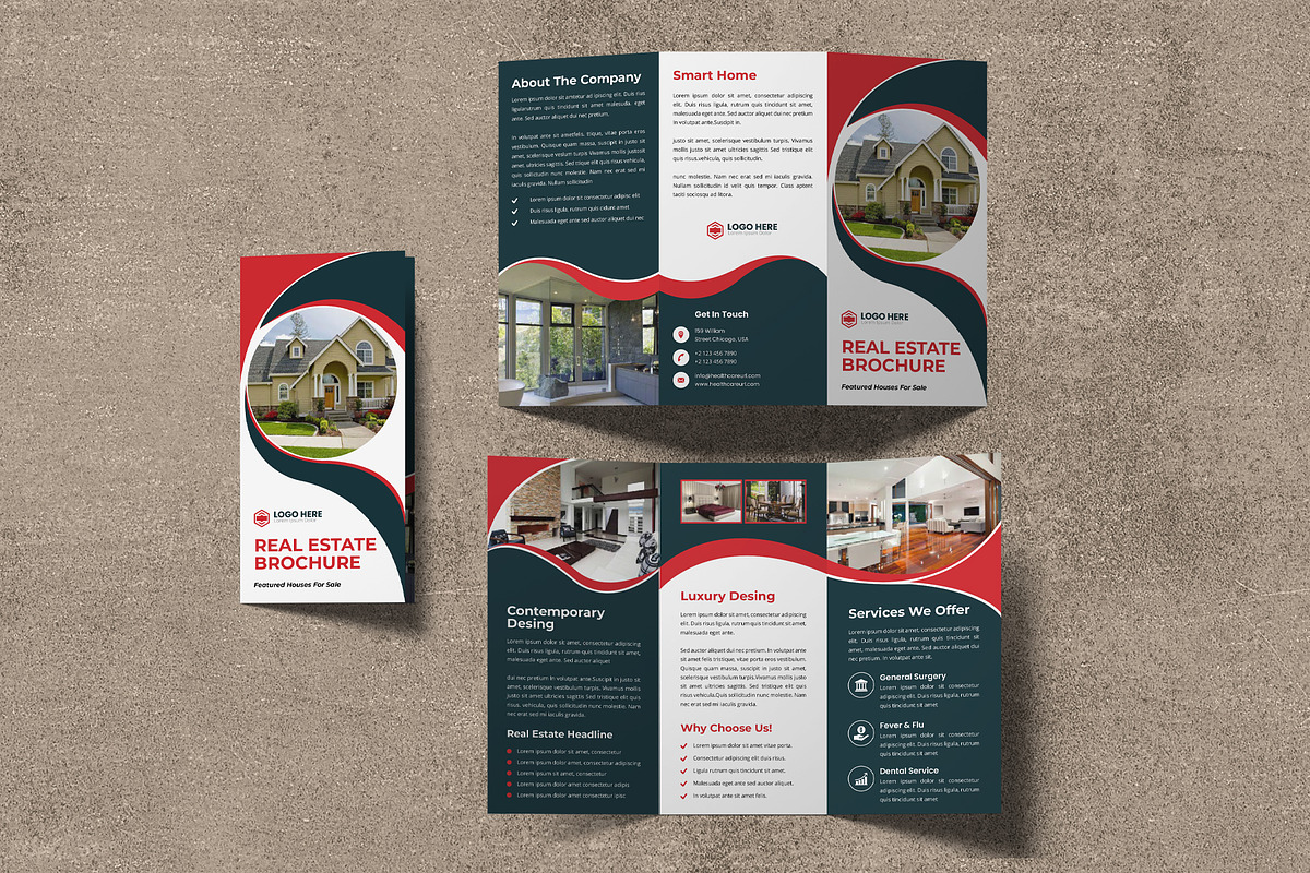 Real Estate Trifold Template, a Brochure Template by SamiSimply7 (Photo 2 of 3)