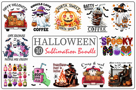 Halloween Sublimation Bundle PNG