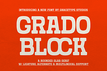 Grado Block | Rounded Slab Serif