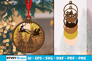 Christmas Scene Ornaments Layered, a Decorative Illustration by OTVEY DESIGN (Thumbnail 6 of 13)