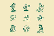 Golf Mascot Graphic, a Sport Illustration by Skilline Supply Co. (Thumbnail 2 of 12)