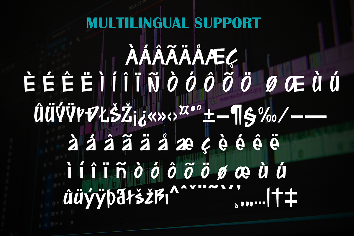 Black Mother - Music font, a Sans Serif Font by portype (Photo 3 of 6)