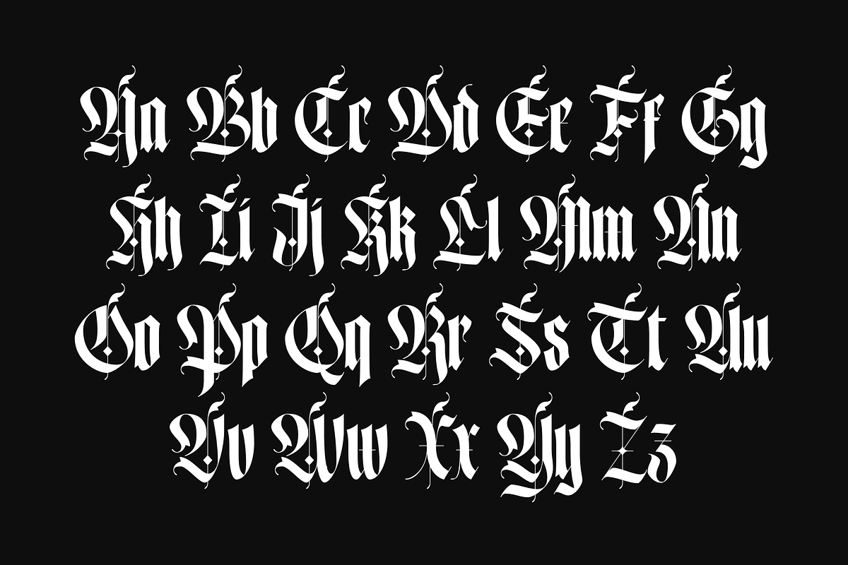 Wild Gothic - Blackletter Font, a Blackletter Font by Holyline Design (Photo 5 of 10)