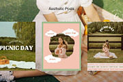 Picnic Day Canva Instagram Posts, a Social Media Template by Creative Day (Thumbnail 5 of 8)