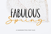 Fabulous Spring - A Font Duo, a Script Font by Beautypes (Thumbnail 1 of 7)