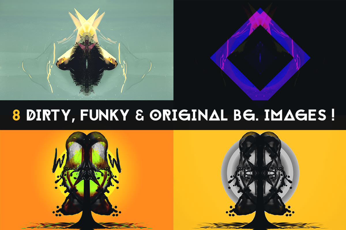 8 Dirty, Funky & Original BG images, a Templates & Theme by 89colors (Photo 1 of 10)