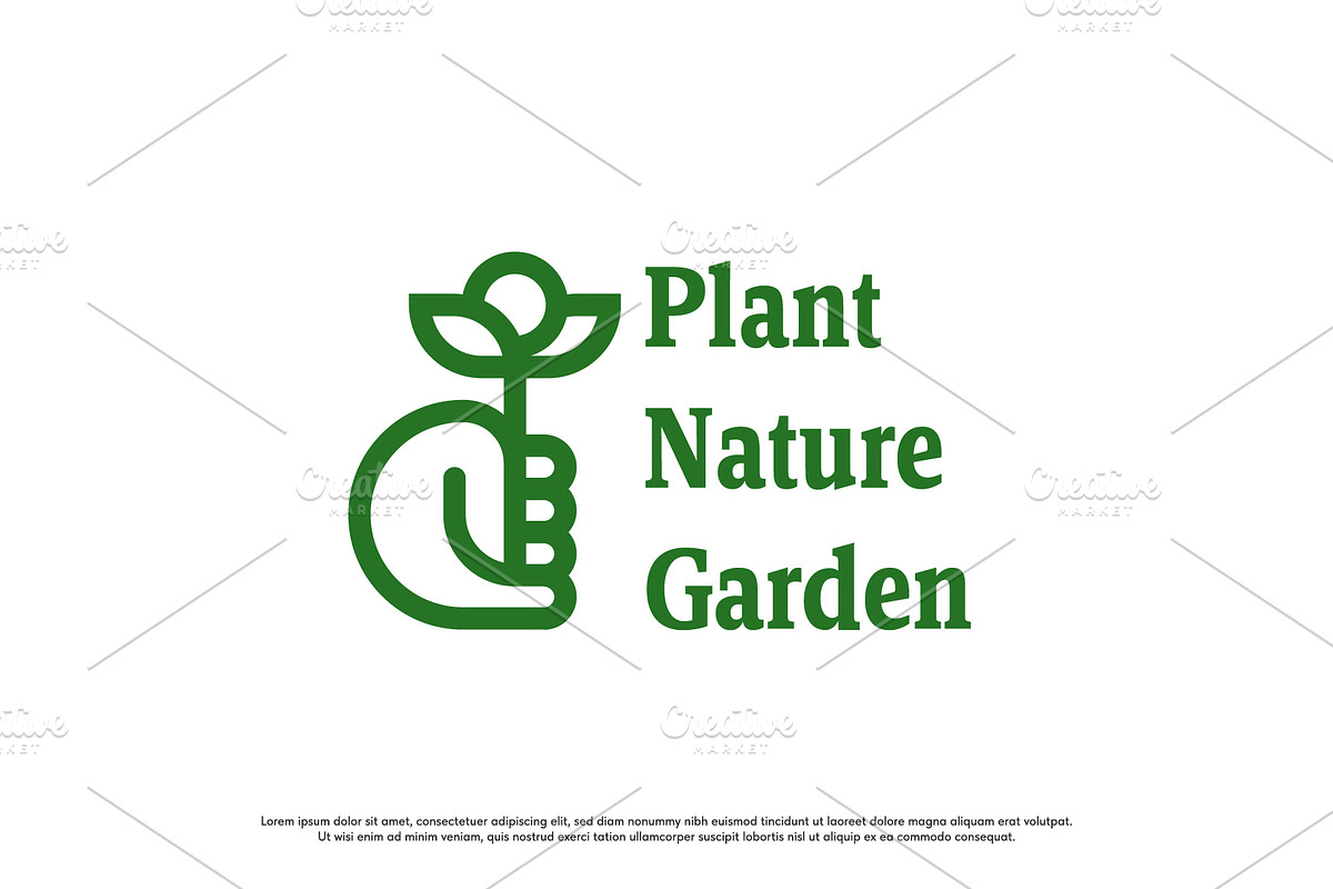Nature Garden Plant Logo Design Icon, a Branding & Logo Template by Morvana Crew (Photo 2 of 2)