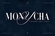 Monycha — Modern Serif Script, a Serif Font by Almeera Std (Thumbnail 1 of 10)