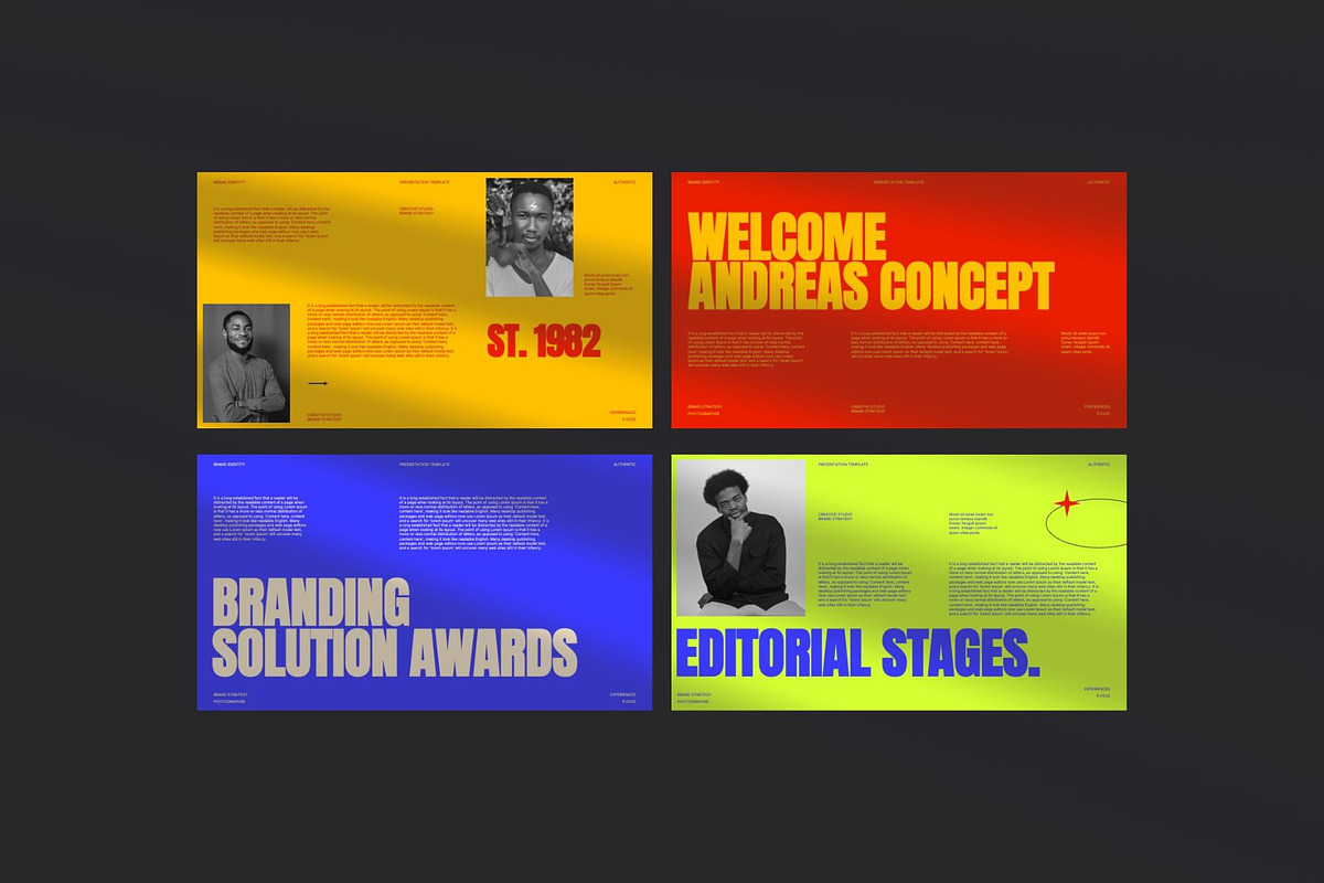 Andreas - Brand Portfolio PowerPoint, a Presentation Template by Creatorism (Photo 3 of 9)