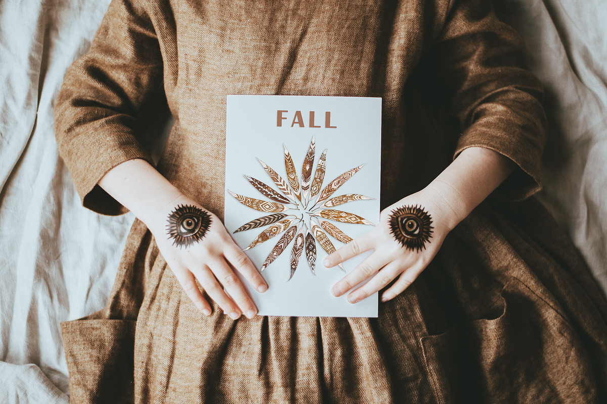 Patterned Leaves- Landart collection, an Object Graphic by Struvictory.art (Photo 2 of 8)