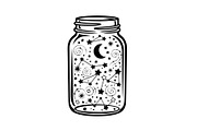 Cosmic Galaxy Jar Design Bundle, an Illustration by Creativeshirt (Thumbnail 6 of 31)