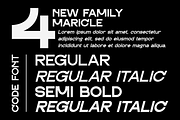 Maricle - A Modern Geometric Sans, a Sans Serif Font by Marvadesign (Thumbnail 2 of 7)