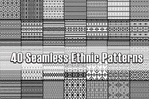 Seamless Ethnic Patterns Set