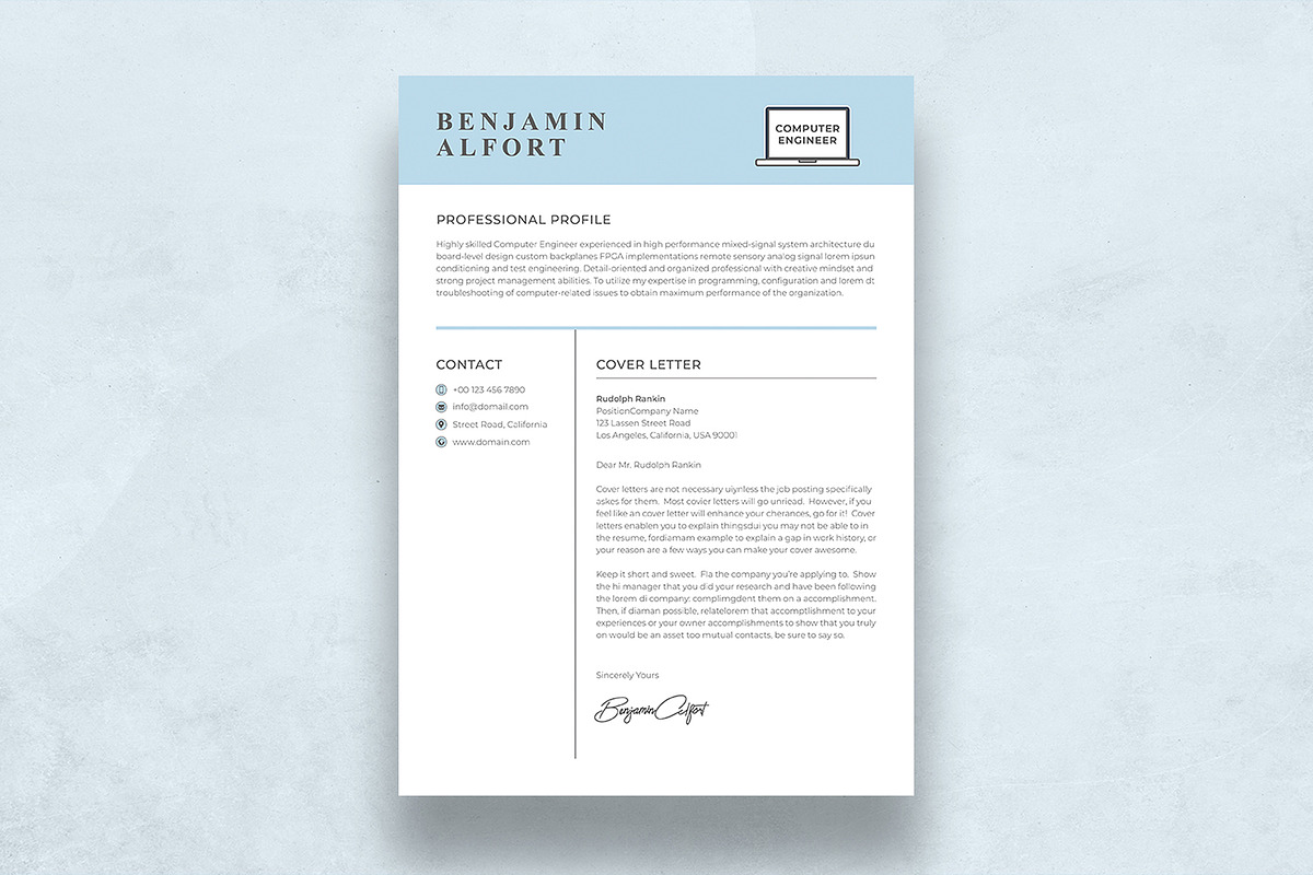 Engineer Resume, a Resume Template by DesignDevisers (Photo 7 of 11)