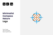 Minimalist Compass Nature Logo, a Branding & Logo Template by Luxury Logos (Thumbnail 1 of 4)