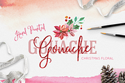 Hand Painted Gouache Holiday Floral, a Seasonal Illustration by By Kerri Ann (Thumbnail 1 of 8)