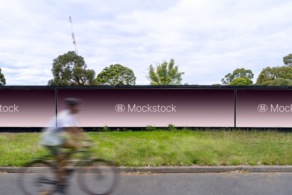 Landscape Property Hoarding Mockup, an Advertising Mockup by mockstock