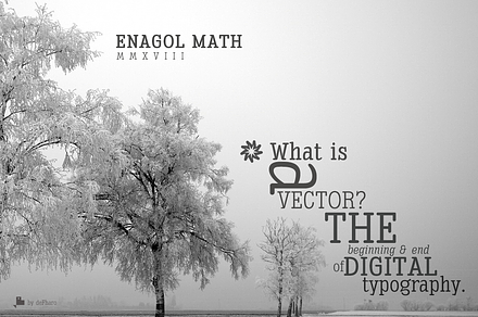 Enagol Math Rounded -4 fonts-, a Slab Serif Font by deFharo