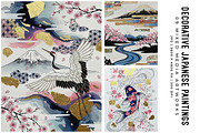 Decorative Japanese Paintings, a Decorative Illustration by Digital Art Creations (Thumbnail 2 of 7)