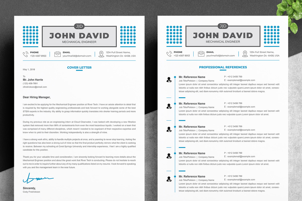 Stylish Resume and CV Templates, a Resume Template by ResumeInventor (Photo 3 of 6)