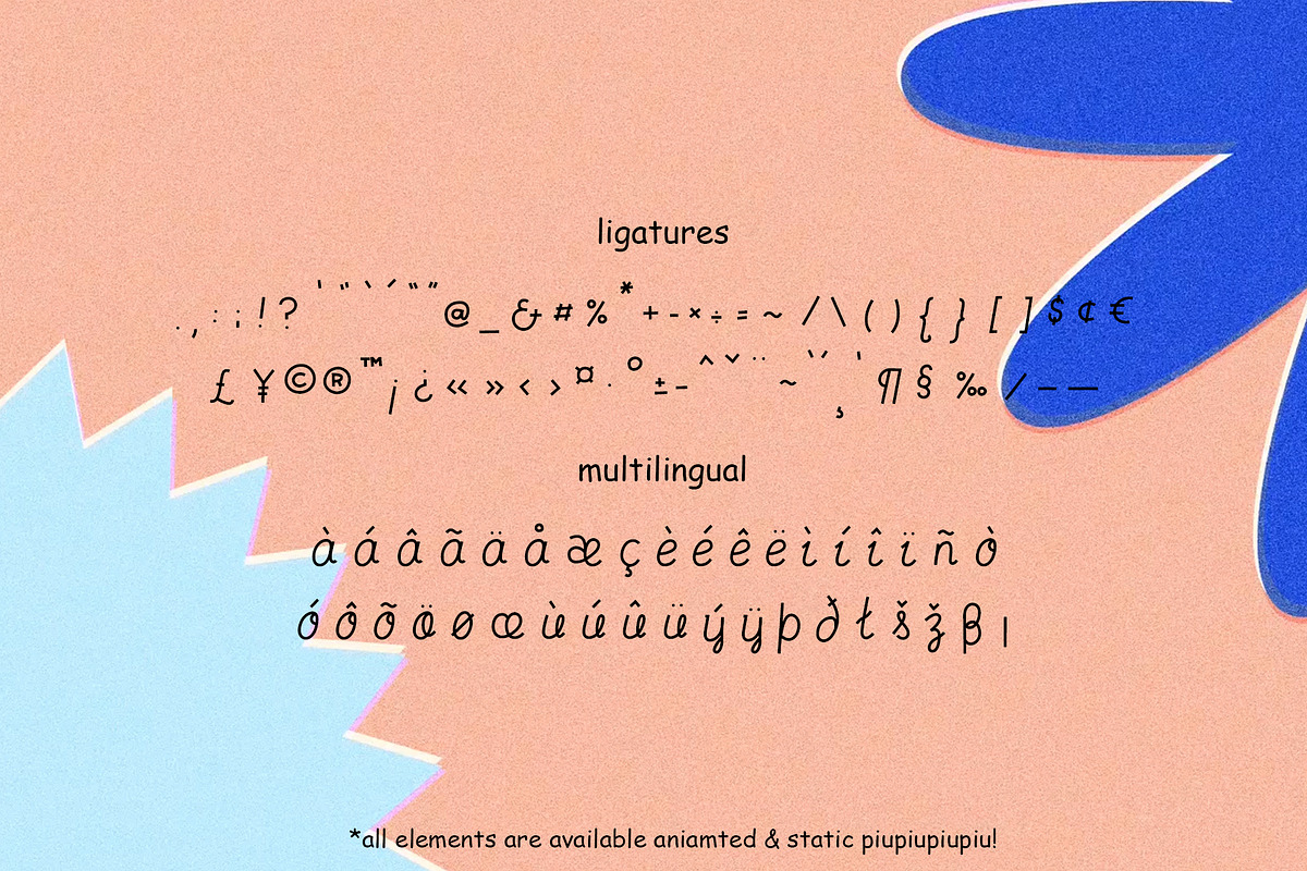 Animated Font - Heavenly Milo, a Script Font by ana & yvy (Photo 5 of 8)