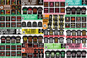 T-shirt Designs Mega Bundle