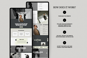 Modern Website Template Squarespace