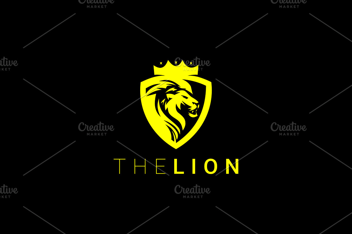 Lion Logo, a Branding & Logo Template by Hussnain Graphics