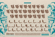 Piston Black Typeface, a Blackletter Font by alit design (Thumbnail 11 of 19)