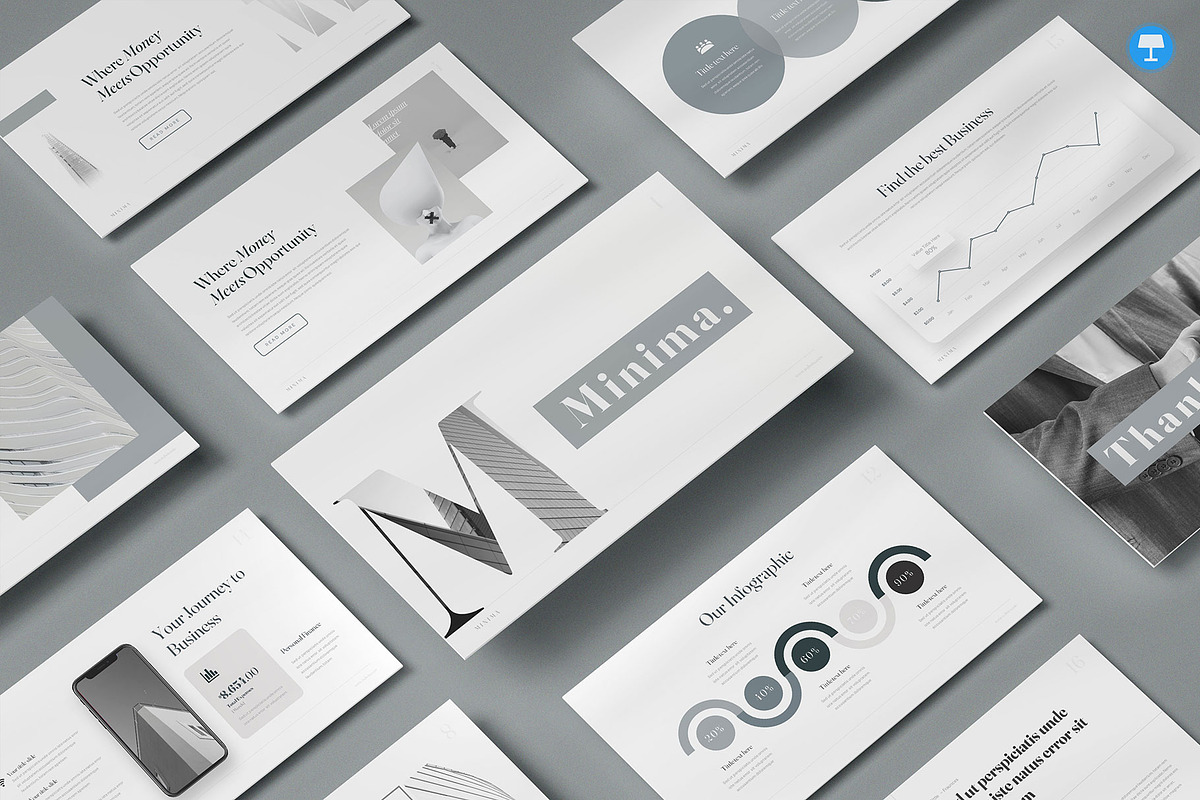 Minima - Minimal Keynote, a Presentation Template by Pixslides (Photo 1 of 6)