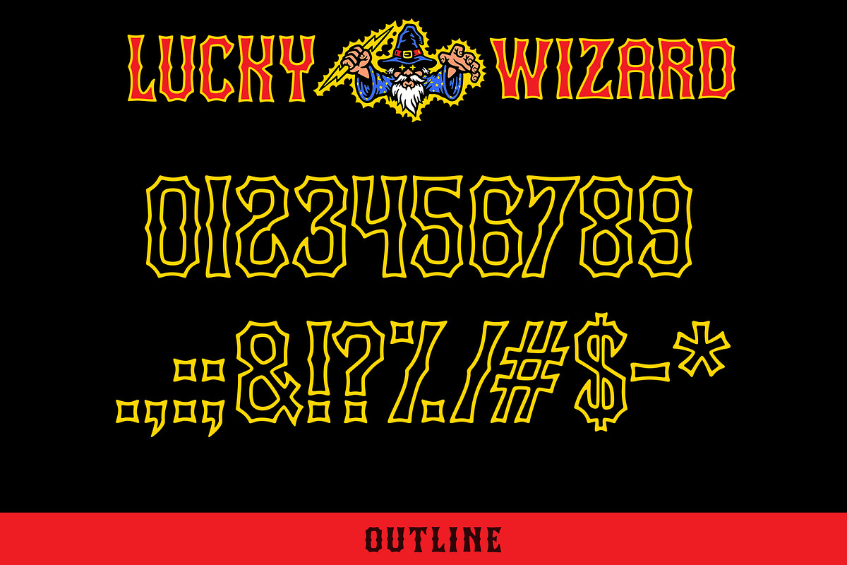 Lucky Wizard typeface, a Font by MightySHORT (Photo 5 of 5)