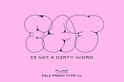 Plump: A Bubble Letter Font, a Font by DeliFreshTypeCo. (Thumbnail 6 of 7)