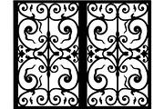 Vintage Scroll Gate Panel Bundle, a Decorative Illustration by Creativeshirt (Thumbnail 2 of 20)