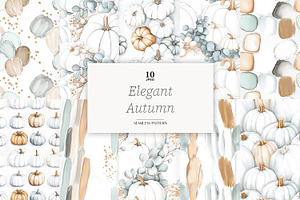 Elegant Autumn Seamless Paper Bundle